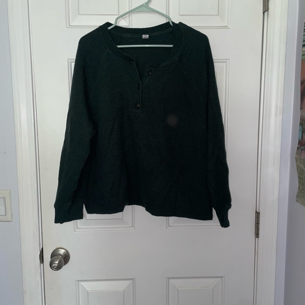 Old Navy Waffle Knit Henley